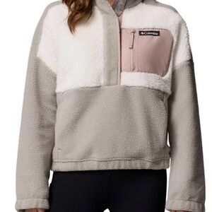 Columbia Women's Teddy Jacket - Cream and Gray